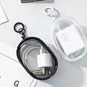 olcso Ékszer- és kozmetikumtárolás-2 db mini átlátszó cipzáras tárolótasak kulcstartóval, hordozható fülhallgató és töltő szervező tasakkal, helytakarékos, átlátszó utazótáska fejhallgató kábelekhez kültéri használatra
