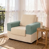 abordables Housse de fauteuil et d'accoudoir de canapé-Housses d'accoudoirs pour chaises et canapés, housses d'accoudoirs de canapé en jacquard spandex, protection antidérapante pour meubles, housses lavables pour fauteuils inclinables