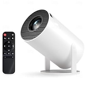זול מקרנים-מקרן מיני חכם נייד עם wifi ו-bluetooth, מקרן מיני מסתובב 180° לסרטים בחוץ &amp;ספורט, תומך ב-4k/1080p, מתנה מושלמת לאוהד כדורגל לעיצוב מסיבה בחצר האחורית של עונת המשחקים של 2026