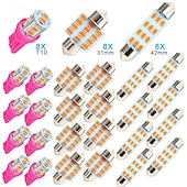 economico Faretti a LED-Kit di 24 lampadine a LED per interni auto, set da 194 T10 DE3175 578, lampadine da 31 mm e 42 mm, luci di ricambio per interni auto, luci targa, luci laterali, luci di svolta, luci del bagagliaio