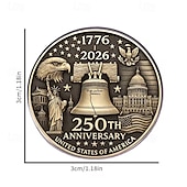 economico 250° Anniversario degli Stati Uniti-Set di 5 spille commemorative per il 250° anniversario americano, spilla unica e creativa per abbigliamento. &amp;zaini, il regalo perfetto per i festival per valorizzare il tuo stile
