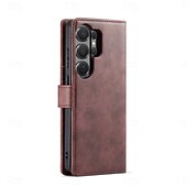 cheap 2026 Samsung Galaxy S26 Series-Phone Case For Samsung Galaxy S26 S26 Plus S26 Ultra Flip Cover Full Body Protective Retro Genuine Leather