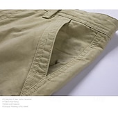 ieftine Clasic-Bărbați Pantaloni de marfă Pantaloni Scurți Cargo Pantaloni Scurți Pantaloni scurți casual Buzunar Simplu Confort Lungimea genunchiului Casual În aer liber Haine de strada Modă Șic Stradă Negru