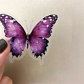 Недорогие Стикеры на стену-50 прозрачных наклеек с бабочками / цветами / грибами, водостойкие винтажные наклейки для дневника, скрапбукинга, ноутбука, электронной книги, фотоальбома, эстетичные прозрачные наклейки с