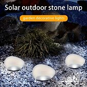 olcso Pathway Lights &amp; Lanterns-1 db kültéri napelemes kerti lámpák, műkavicsos lámpák, vízállóak, park ösvény, tóparti és lépcsős tájvilágításhoz