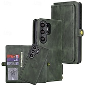 tanie 2026 Samsung Galaxy S26 Seria-telefon Kılıf Na Samsung Galaxy S26 S26 Plus S26 Ultra Etui na karty portfela Odpianane Magnetyczne Ochrona całego ciała Retro Skóra PU