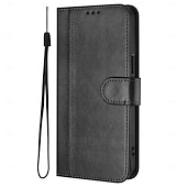 tanie 2026 Samsung Galaxy S26 Seria-telefon Kılıf Na Samsung Galaxy S26 S26 Ultra Plus Etui na karty portfela Z podpórką Obsługa ładowania bezprzewodowego z paskiem na nadgarstek Retro TPU Skóra PU