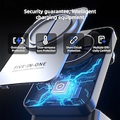 economico Caricabatterie wireless-caricabatterie wireless per iPhone 17 16 15 14 13 12 11 x 8, stazione di ricarica 5 in 1 per Apple Watch 10/9/8/7/6/5/4/3/2/SE/Ultra/Ultra