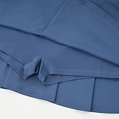 tanie Spódnice i szorty damskie-Damskie Solidne kolory Spódnica casualowa Spódnice tenisowe z szortami Spódnica sportowa Kieszeń Wysoka talia Elastyczny Odvádí pot Oddychający Bransoletka tenisowa Golf Pikle Spódnica Czarny Biały