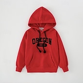 cheap Daily Family Matching-Family Tops Letter Casual Print Red Light Purple Beige Long Sleeve Active Matching Outfits