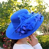 economico Cappelli da Festa-Cappelli Poliestere Matrimonio Compleanno Vintage Carino Con Tulle Copricapo Copricapo