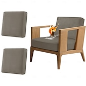 זול כיסוי לכריות פטיו-2 יחידות כיסויי ספה עמידים למים לפטיו, כיסויים להחלפת ספות וספות חיצוניות לריהוט פטיו, מגן ריהוט רב פעמי לכביסה