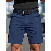 economico pantaloncini da lavoro-Per uomo Shorts Shorts eleganti Lavoro Pantaloncini casual Tasca Semplice Comodità Traspirante Lunghezza al ginocchio Casuale All'aperto Spiaggia Vacanza Moda Blu azzurro cielo Inelastico