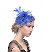 cheap Fascinators-Fascinators Feathers Wedding Birthday Elegant Vintage Cute With Feather Headpiece Headwear