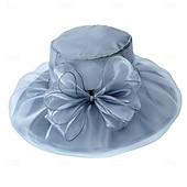 billiga Fascinatorer &amp; Hattar-1950-tals Retro Vintage Derbyhatt Kyrkohatt Kentucky Derbyhatt Gentlewoman Noblewoman Kvinnors Derby Ascot Hästkapplöpning Festival Vuxenhatt Vår  Sommar