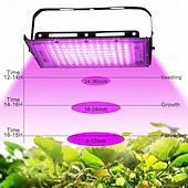 Недорогие Освещение для роста растений-Полноспектральный светодиодный фитолампа для растений, лампа для рассады суккулентов, овощей, теплица. &amp;Садовое дополнительное освещение для растений, 50/100/200/500 Вт, вилка