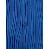 رخيصةأون زر قميص الرجال-رجالي قميص قميص صيفي قميص غير رسمي زر حتى القميص قميص جاكار أزرق أسود أبيض أخضر كم قصير خطوط / أمواج قبة فضفاض مناسب للبس اليومي قماش الجاكار ملابس موضة كاجوال مريح