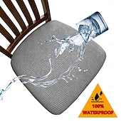 economico Copertura per sedia-Fodere impermeabili ed elasticizzate per cuscini di divano e poltrona, in tessuto jacquard di pile di mais, con cinghie elastiche, antiscivolo, confezione da 2, 4 o 6 pezzi.