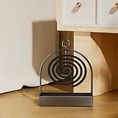 cheap Sculptures-2PCS Metal Mosquito Coil Holders, Hanging Incense Burner Stand for Mosquito Repellent Coils, Decorative Coil Holder for Living Room, Bedroom, Patio, Balcony, Outdoor Camping