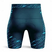 billiga Cykelshorts-Herr Geometrisk Cykelvägshorts Cykelshorts Vadderade cykelbyxor Cykel Shorts Underdelar Smal passform sporter 3D Tablett Snabb tork Svettavvisande Andningsfunktion Grön Kläder Cykelkläder