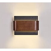 abordables Appliques murales d'intérieur-Applique murale lumineuse à double éclairage, style wabi-sabi médiéval – idéale pour une chambre, un salon ou un couloir. 110-240 V