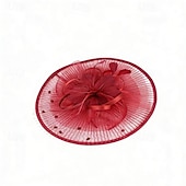 billige Fascinatorer-fascinators Tøy Bryllup Bursdag Elegant søt stil Med Bånd Tyll Hodeplagg Hodeplagg