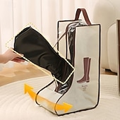cheap Storage Bags-4pcs Non-Woven Fabric Boot Storage Bags with Handles, Home and Travel Dustproof Boot and Shoe Storage Bags, Suitable for Flat Shoes, Ankle Boots, and High-Top Boots, Travel Shoe Organizer