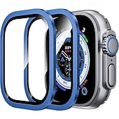 abordables Protectores de pantalla para relojes inteligentes-[Paquete de 4] Reloj Protector de pantalla Compatible con Apple Watch Ultra 49mm Cobertura máxima sensible al tacto Alta definición clara Vidrio Templado Accesorios Reloj