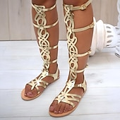economico Calzature-Retrò Vintage Medievale Rinascimento Sandali Cavaliere Ranger Costume Per donna Halloween Carnevale Fiera Rinascimentale Festa a tema retrò Adulti Scarpe