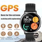 preiswerte Smartwatch-GPS-Smartwatch mit drahtloser Anruffunktion, AMOLED-Ultra-HD-Display und integriertem Höhenmesser &amp;Barometer, über 100 Sportmodi, Herzfrequenz- und Schlafüberwachung, Fitness-Tracker für