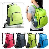 baratos Recreação ao Ar Livre-Mochila dobrável de viagem, leve e com grande capacidade, feita de lona, ideal para mulheres. &amp;Homens, ideal para caminhadas, acampamentos e montanhismo. &amp;esportes ao ar livre