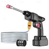 abordables Outils de nettoyage pour véhicule-Nettoyeur haute pression sans fil, nettoyeur haute pression portable alimenté par batterie rechargeable et chargeur, nettoyeur haute pression portatif pour le lavage de voiture, terrasse, clôture,