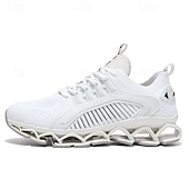 abordables Zapatillas de Correr para Hombres-Zapatillas deportivas rojas para hombre, transpirables, con cordones, ideales para noches de resort, paseos de vacaciones, viajes informales, ocio al aire libre, estilo urbano y looks nocturnos de vacaciones.