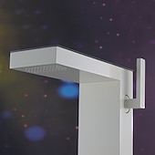 abordables Robinets de lavabo-Robinet de salle de bain cascade, robinet de lavabo à haut débit, mitigeur de lavabo en laiton à montage sur plage, robinet de lavabo monotrou à poignée unique, robinet de meuble-lavabo