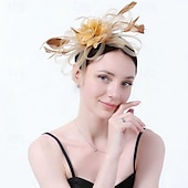 economico Fascinatori-Fascinator Rete Matrimonio Compleanno Elegante Vintage Carino Con Piuma Tulle Copricapo Copricapo