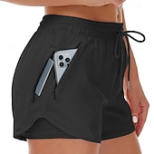 economico Pantaloncini sportivi-Per donna Shorts sportivi Shorts Pantaloncini Estivi Shorts da Spiaggia Vacanza Moda Casual Quotidiano Corto Misura del girovita medio Coulisse Fascia Elastica Tasca con cerniera Asciugatura Rapida