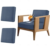 זול כיסוי לכריות פטיו-2 יחידות כיסויי ספה עמידים למים לפטיו, כיסויים להחלפת ספות וספות חיצוניות לריהוט פטיו, מגן ריהוט רב פעמי לכביסה