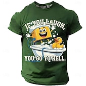  Hombre Argot divertido Camiseta Manga Corta Camiseta Impresión 3D Cuello Barco Camisa Moda Diario Diario Calle Brezo de pomelo Verano Primavera Ropa S M L XL XXL XXXL