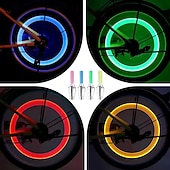 billige Håndverktøy-2 stk. LED-sykkelventillys, neon sykkeleikelys, sykkeldekkventillys, varsellys for nattkjøring, sykkeltilbehør