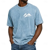 ieftine Tricouri Hobby-Tricou minimalist pentru bărbați, model streetwear, cu imprimeu grafic pe piept, mânecă scurtă, casual, de zi cu zi, îmbrăcăminte de designer, mărime S, M, L, XL, XXL, XXXL