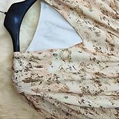 voordelige Jurken-Bohemen Vintage Retro vintage Jurken Lange Mouwen Hippie Schijf Bloemig Bohémien V-hals Kostuum Dames muziekfestival Alledaagse kleding Volwassenen Kleding Zomer