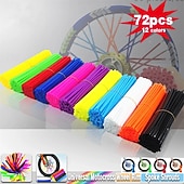 olcso Ručni Alati-72 db-os 24 cm-es univerzális küllővédő huzat motorkerékpár keréktárcsa küllővédő készlet motocross kerékpárhoz