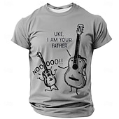  Festival musicale Per uomo Musica Divertente Chitarra Maglietta Manica Corta maglietta Stampa 3D Girocollo Camicia Moda Quotidiano Quotidiano Streetwear Blu Nero Rosso Estate Primavera Abbigliamento