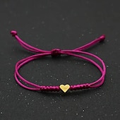economico Gioielli di tendenza-Corda intrecciato Amore Moda Personalizzato Lega Gioielli braccialetto Nero / Giallo / Rosa Per Quotidiano Regalo Ferie