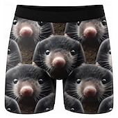  Per uomo Animale Neo Boxer elasticizzati Costume nuoto a pantaloncino Pantaloncini da bagno boxer Divertente Casuale Casa Vacanza al Mare Fascia Elastica Traspirante Biancheria intima traspirante