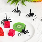 billiga Event &amp; Party Supplies-60 st myrdesignade fruktgafflar, återanvändbara fruktplockare djurförrättsgafflar för mellanmål tårta dessert för kök halloween födelsedagsfesttillbehör