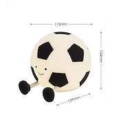 billige Nursery Night Lights-Fotball myk silikonkranlampe, øyevennlig LED-lampe med 30-minutters timer, 3 justerbare lysstyrkenivåer, USB-oppladbar nattlampe til soverom, nattbord, fotballfan, guttegave, sportsdekor