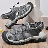 baratos sandálias de exterior-Sandálias masculinas para atividades ao ar livre, com design durável e respirável, tiras ajustáveis e sola antiderrapante. Perfeitas para caminhadas, atividades aquáticas, férias na praia e uso casual no verão.