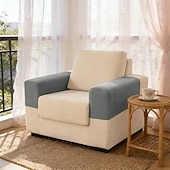 abordables Housse de fauteuil et d'accoudoir de canapé-Housses d'accoudoirs pour chaises et canapés, housses d'accoudoirs de canapé en jacquard spandex, protection antidérapante pour meubles, housses lavables pour fauteuils inclinables