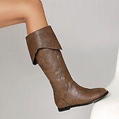 preiswerte Schuhe-Mittelalterlich Renaissance Steampunk Schuhe Stiefel Pirat Wikinger Keltischer Ritter Kostüm Damen Vikinger Seeräuber Halloween Karneval Leistung LARP Renaissance-Messe Erwachsene Schuhe